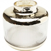  Vase Verre et Doré 19 cm / Kare Design